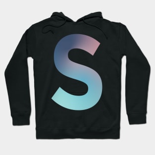 Gradient Letter S Initial Alphabet Hoodie